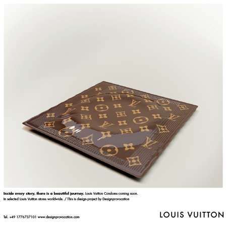 Fashion House Prophylactics : Louis Vuitton Condom.